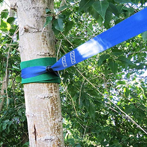Sportshome Ninja Slackline Monkey Bar Kit Outdoor Tree Hanging Obstacles Line Accessories Play Set de 15M de Bandas Swing, Trapeze Swing, Rope Ladder, Obstáculo Net-Diviértete y Mantente en Forma