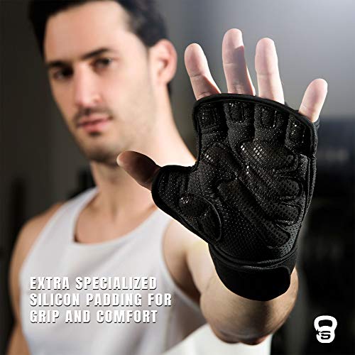 Sportvitae Calleras Crossfit Weightlifting Gloves Guantes de Gimnasio Ventilados Agarres de Mano Protector de Manos Hand Grips Gimnasio Ejercicio Entrenamiento Fitness. para Hombre y Mujer