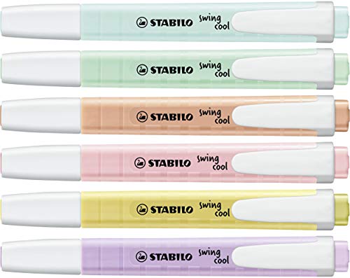 Stabilo f52064 Pastel Collection – Coffret combinada (13 piezas: 6 Swing Cool, 3 Point 88, 3 pointmax con 1 regla plantilla