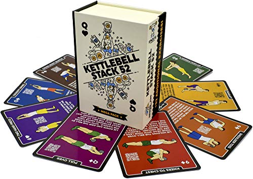 Stack 52 tarjetas de ejercicio Kettlebell.