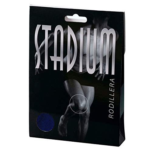 STADIUM - Rodillera, Azul, L, para protección menisco y ligamentos. Previene lesiones y alivia dolor. Perfecta para correr, crossfit, levantamiento pesas, halterofilia. Unisex para Hombre y Mujer