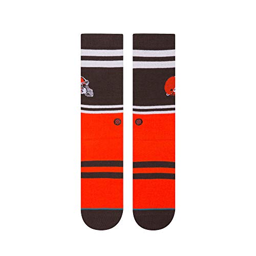 Stance Browns Logo Calcetines, marrón, large para Hombre