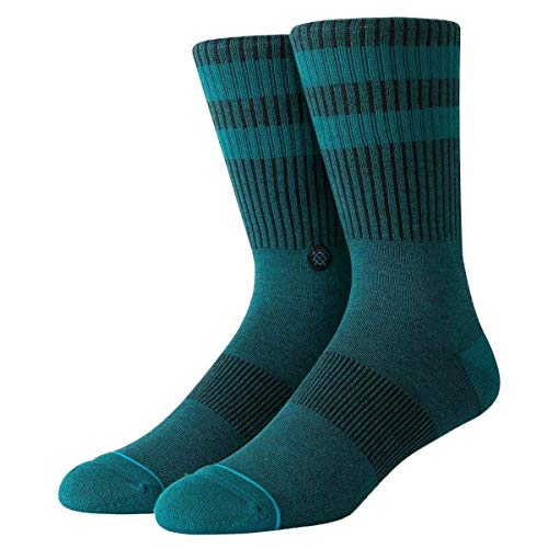 Stance CREW SOCK JOVEN Calcetines, verde, M para Hombre