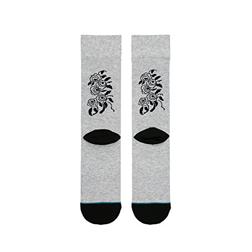 Stance Foundation Pray for Enemies Calcetines, Unisex adulto, Calcetines, M545A18PRA, Gris y negro., 43-46