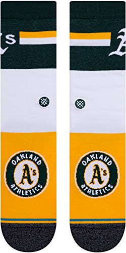 Stance Oakland Athletics InfiKnit Color MLB - Calcetines, A545A20OAK, amarillo, verde, blanco, large