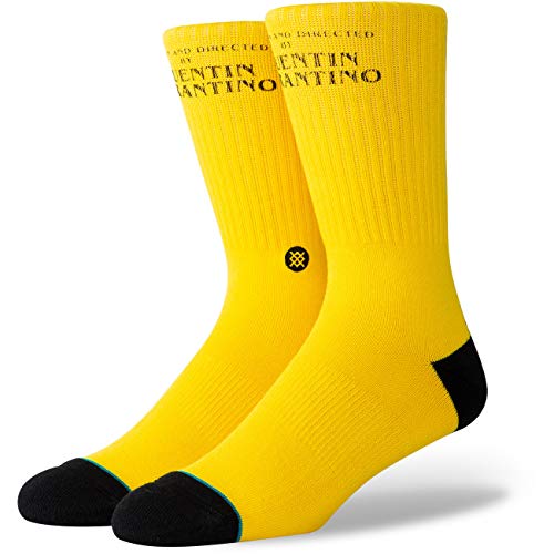 Stance Pulp Fiction Socken Calcetines para Hombre, Amarillo, Medium