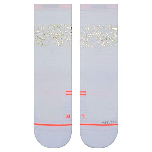 Stance Radiant Crew - Calcetines para mujer, color blanco Blanco blanco M