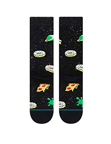 Stance Space Food - Calcetines unisex, Unisex adulto, Calcetines unisex., M545C19SPF, negro, large