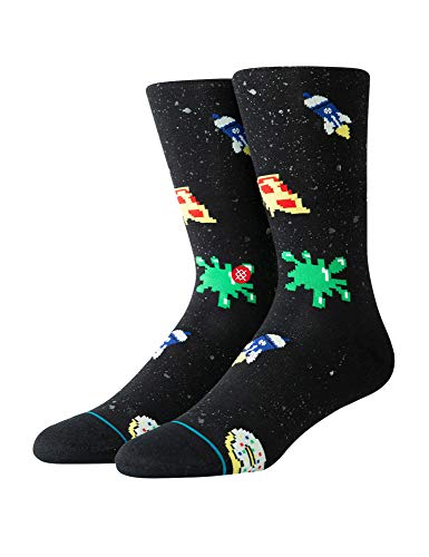 Stance Space Food - Calcetines unisex, Unisex adulto, Calcetines unisex., M545C19SPF, negro, large