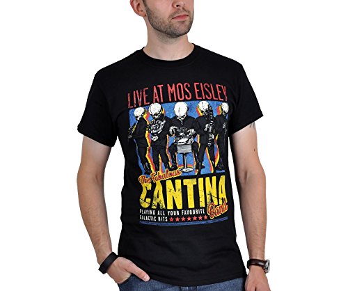 Star Wars - Camiseta Cantina Band - Live at Mos Eisley - Negra - L