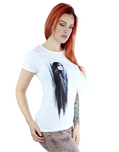 Star Wars Mujer Rogue One Jyn Brushed Camiseta Large Blanco