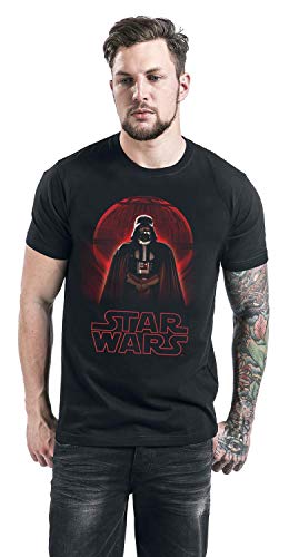 Star Wars Rogue One - Darth Vader Death Star Hombre Camiseta Negro L