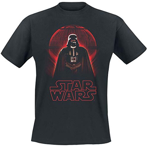 Star Wars Rogue One - Darth Vader Death Star Hombre Camiseta Negro L