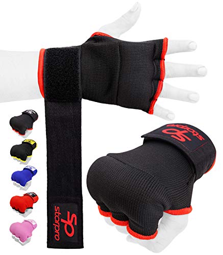 Starpro Guantes Interiors Boxeo Envolturas - Elástico Acolchado Cinta Vendas Bueno para MMA Artes Marciales Muay Thai Lucha Puñetazos Entrenamiento Gimnasio | Ejercicio Mano Muñeca Vendaje