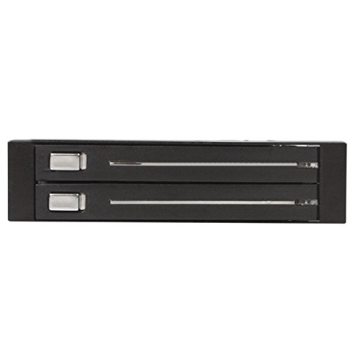 StarTech HSB220SAT25B - Rack móvil de 2 Discos Duros SATA 2.5" y 3.5"