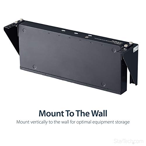 StarTech.com RK219WALLV - Rack de Acero Vertical de Pared 2U 19in Pulgadas para Equipos Montaje Vertical