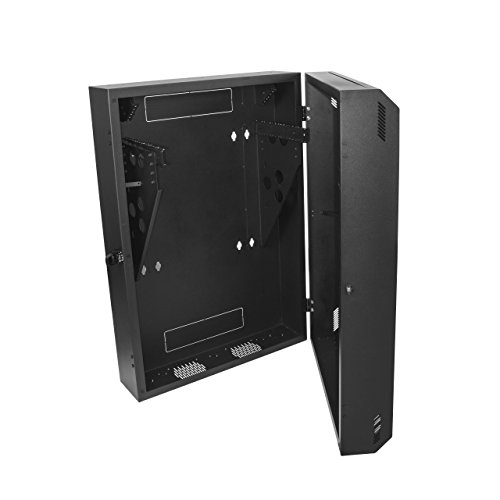 StarTech.com RK630WALVS - Armario Rack 6U Vertical de servidores para Montaje en Pared - con Profundidad de 30 Pulgadas - Rack de Pared, Color Negro