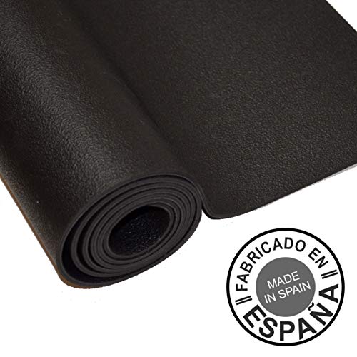 Sternitz Esterilla de Yoga o Pilates Acolchada - Ecológica - Antideslizante (Black)