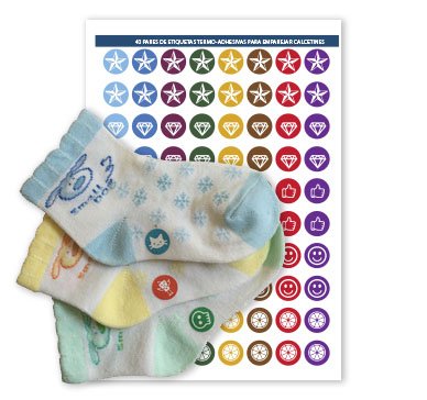 Stickers para emparejar calcetines - Modelo 3 Junior