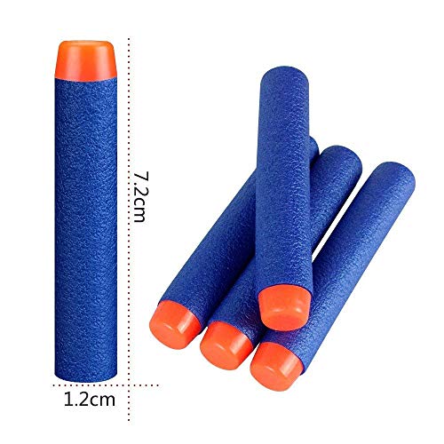 StillCool Nerf Dardos, 100 Pezas 7,2cm Espuma Suave Dardos Recarga Bala Blasters para Nerf N-Strike Elite Serie Niños Juguete Pistola Bullet Munición ( Azul Oscuro)