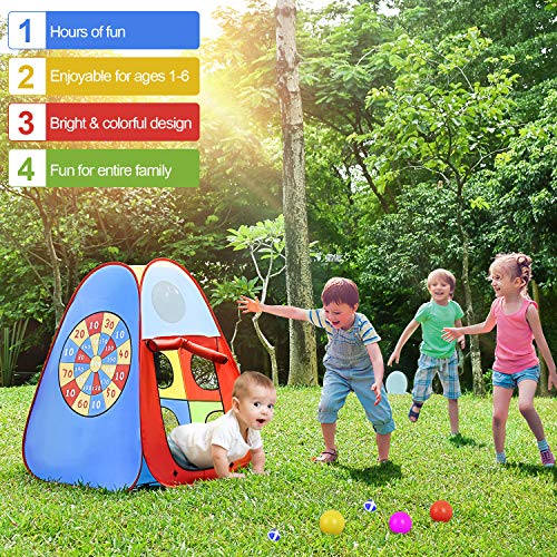 STLOVe Tienda de Juegos para niños, Tienda de Juegos para niños bebés y niños pequeños para Interiores y Exteriores Casa de Juegos para niños, Bolsa de Almacenamiento, no Incluye Pelotas