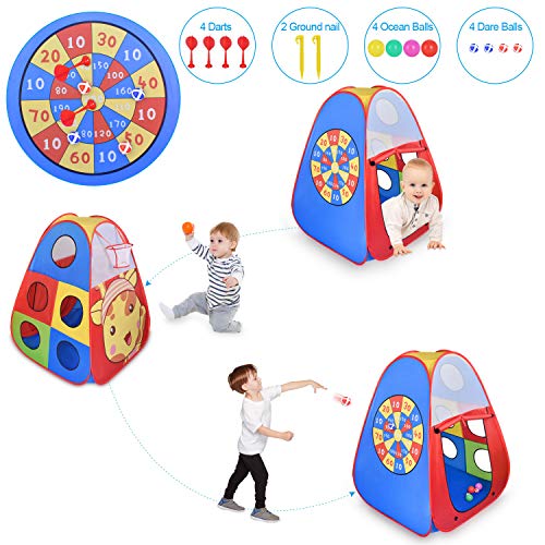 STLOVe Tienda de Juegos para niños, Tienda de Juegos para niños bebés y niños pequeños para Interiores y Exteriores Casa de Juegos para niños, Bolsa de Almacenamiento, no Incluye Pelotas