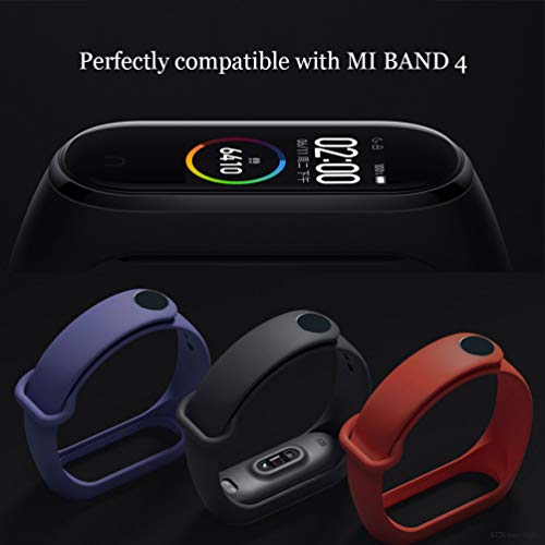 STN Compatible con Xiaomi Mi Band 4 Pulsera Banda, Correas de Repuesto de Silicona para Xiaomi Mi Band 4/3 Smart Band NFC Correa de Pantalla a Color (12PCS)