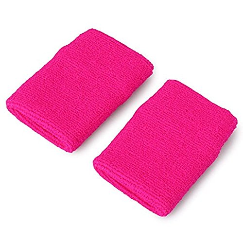 STONCEL 12 Pares Muñequeras de algodón coloridas Pulseras deportivas Muñequeras de muñeca Muñequeras para baloncesto, tenis, gimnasia, golf, correr (12)