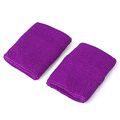 STONCEL 12 Pares Muñequeras de algodón coloridas Pulseras deportivas Muñequeras de muñeca Muñequeras para baloncesto, tenis, gimnasia, golf, correr (12)