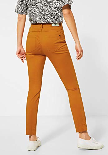 Street One 373353 Style Yulius Casual Fit High Waist Pantalón, Caramel Foxy, 36W x 28L para Mujer