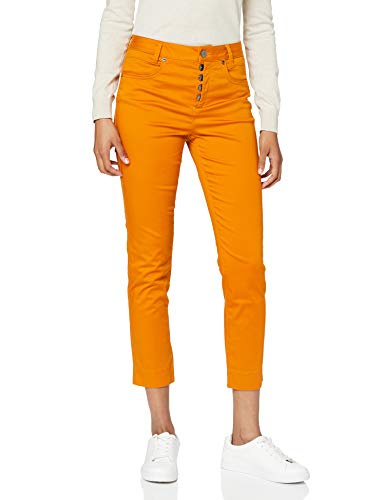 Street One 373353 Style Yulius Casual Fit High Waist Pantalón, Caramel Foxy, 36W x 28L para Mujer