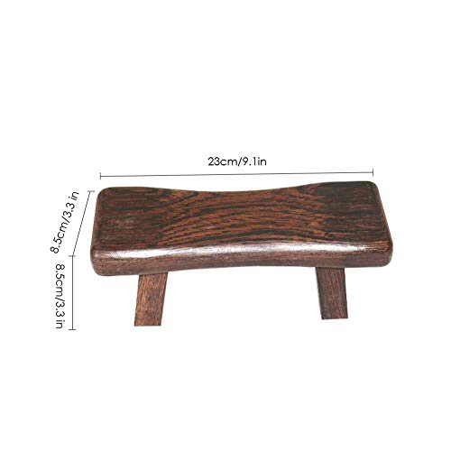 strety Banco de meditación de Madera elástica, Almohada de Apoyo Cervical de Madera Maciza, Almohada de Fitness, Almohada de Madera para Gimnasio, Entrenamiento en casa