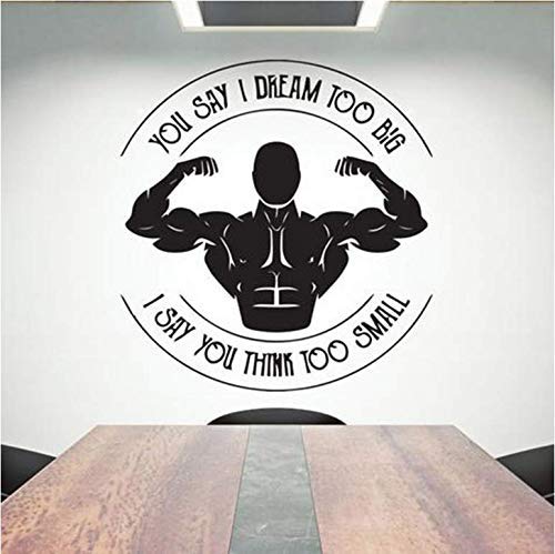 Strongman Office Pegatinas De Pared Oferta De Trabajo En Equipo Decoración De Vinilo Inspirado En El Equipo Motivación Wall Art Wallpaper Rollo De Pared 42X44Cm