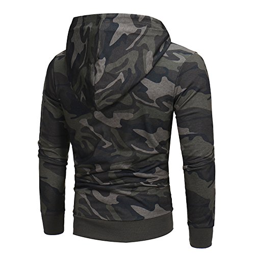 Sudaderas con Capucha para Hombre Camuflaje Jersey Ciclismo Suéter Manga Larga Hombre Ropa de Deporte Hoodie Chándal con Cordón Hombre riou