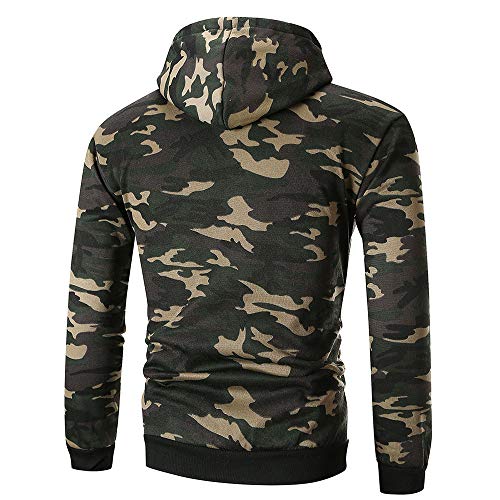 Sudaderas con Capucha para Hombre Camuflaje Jersey Ciclismo Suéter Manga Larga Hombre Ropa de Deporte Hoodie Chándal con Cordón Hombre riou