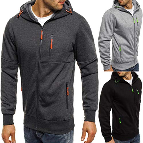 Sudaderas Hombre Chaquetas Hombre Marca Invierno,ZARLLE Ropa Hombre Guapa Top Moda Moto Ropa Cremallera Deportes Cardigan Sudaderas De AlgodóN Hombre Chaquetas Y Abrigos