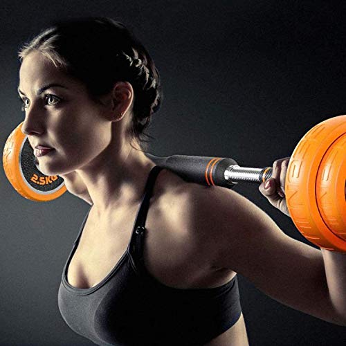 Suge Mancuerna Conjunto Gimnasia Bíceps Peso Entrenamiento con Kettlebells Barra Empuja hacia Arriba los engastes for Gimnasio en casa Entrenamiento de Culturismo (Color : 66 LB)