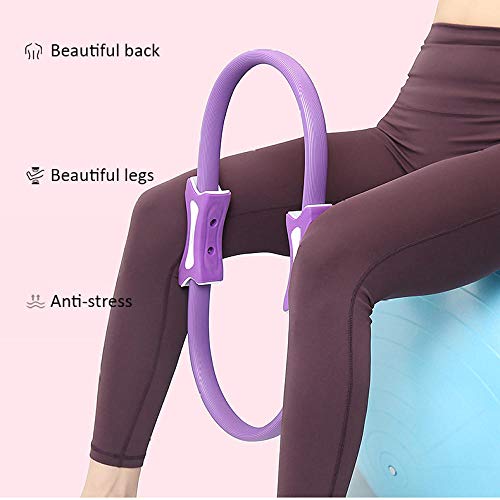 SUIYI Ejercitador De Piernas 15" Doble Asa Aparatos para Abdominales Cuerpo Equilibrado Pilates Accesorios para Tonificar Y Esculpir Los Muslos Internos Y E