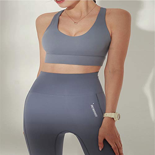 Sujetadores Deportivos Para Mujer Acolchado Impacto Wirefree Cross Back Strappy Back Energy Yoga Bras Crop Top Sujetador Fitness Prueba Golpes Running Bras SueñO Bralette Gimnasio Ejercicio Fitness