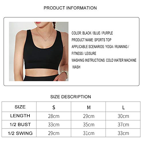 Sujetadores Deportivos Para Mujer Acolchado Impacto Wirefree Cross Back Strappy Back Energy Yoga Bras Crop Top Sujetador Fitness Prueba Golpes Running Bras SueñO Bralette Gimnasio Ejercicio Fitness