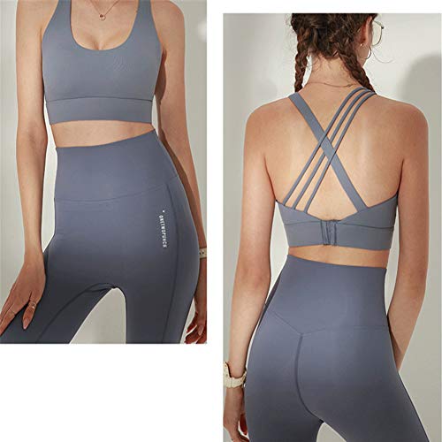 Sujetadores Deportivos Para Mujer Acolchado Impacto Wirefree Cross Back Strappy Back Energy Yoga Bras Crop Top Sujetador Fitness Prueba Golpes Running Bras SueñO Bralette Gimnasio Ejercicio Fitness