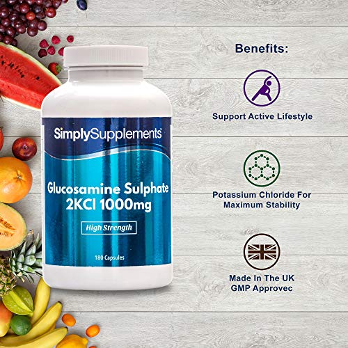 Sulfato de Glucosamina 1000mg - ¡Bote para 1 año! - 360 Comprimidos - SimplySupplements