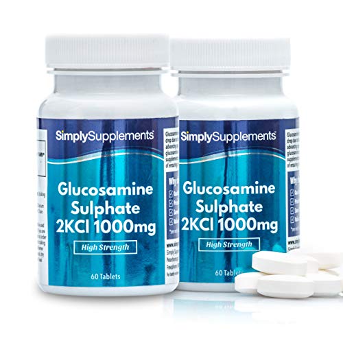 Sulfato de Glucosamina 1000mg - ¡Bote para 4 meses! - 120 Comprimidos - SimplySupplements