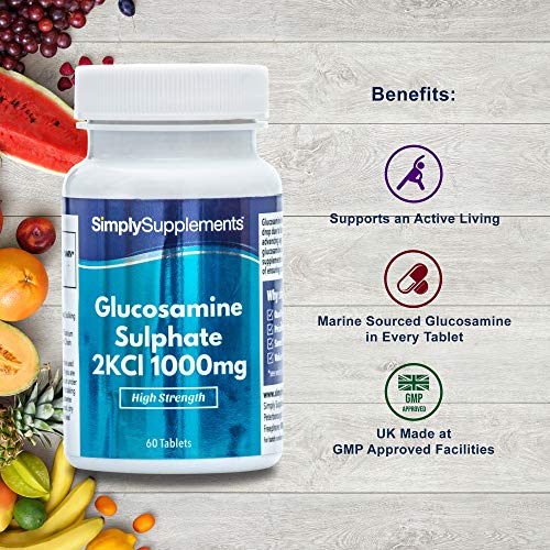 Sulfato de Glucosamina 1000mg - ¡Bote para 4 meses! - 120 Comprimidos - SimplySupplements