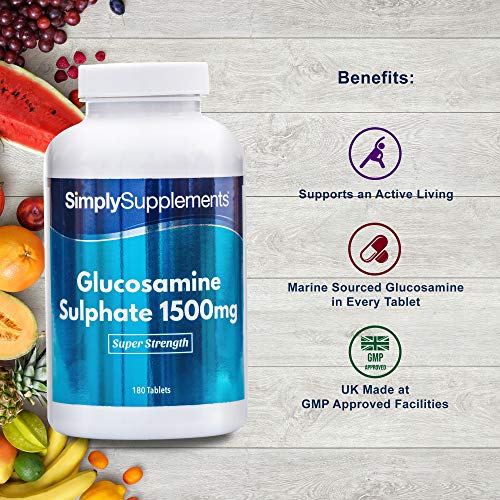 Sulfato de Glucosamina 1500mg - ¡Bote para 1 año! - 360 Comprimidos - SimplySupplements