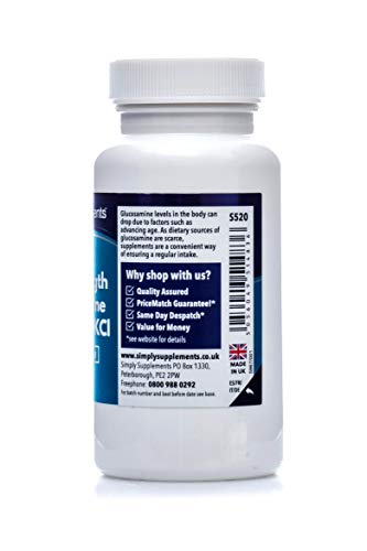 Sulfato de Glucosamina Máxima Potencia - ¡Bote para 6 meses! - 360 Comprimidos - SimplySupplements
