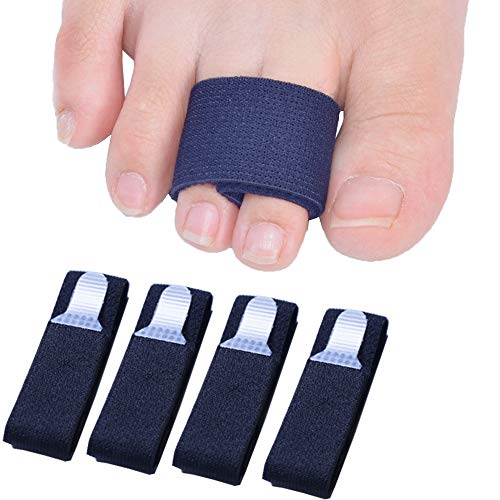 Sumifun - Vendas separadoras para dedos de pies rotos o martillo, 4 unidades, alineación de dedos en caso de fractura, perfectas para hombres o mujeres