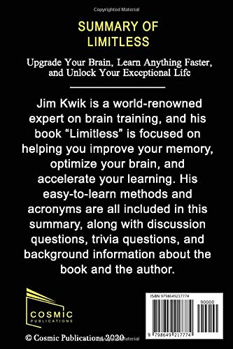 Summary: Limitless: Upgrade Your Brain, Learn Anything Faster, and Unlock Your Exceptional Life
