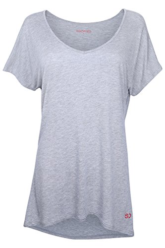 Sundried Camiseta Holgada para Mujeres para Deporte Yoga Gimnasio Entrenamientos de Ethical Activewear Designer Relajante Cómoda Holgada Extra Suave (X-Large)