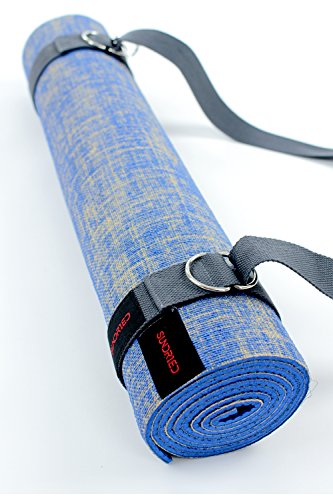 Sundried Gran Antideslizante Yoga Mat Grueso Yute Eco con Correa